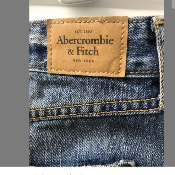 A&F Women’s Distressed Raw Hem Jean Mini Skirt 6 - Picture 6 of 8